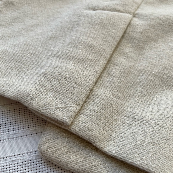 Classiques Entier 3/4 Sleeve Cream Jacket with Subtle Gold Sparkle, XL - Picture 4 of 8